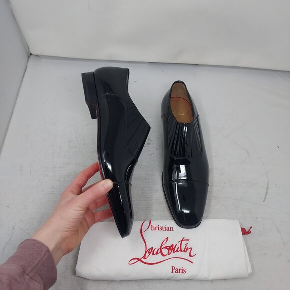 Christian Louboutin Greg on MENS Flat Patent Leather Shoe main image 12